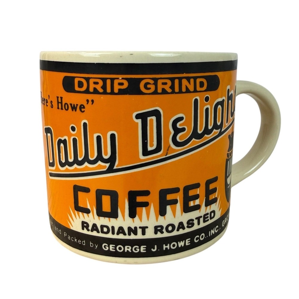 Yesteryear Daily Delight Westwood Coffee Mug Cup Orange Radiant Roasted 1992